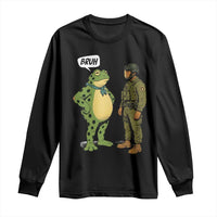 Funny Frog Bruh Resist Meme Long Sleeve Shirt Free Portland Oregon Political Satire - Wonder Print Shop