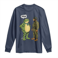 Funny Frog Bruh Resist Meme Long Sleeve Shirt Free Portland Oregon Political Satire - Wonder Print Shop