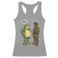 Funny Frog Bruh Resist Meme Racerback Tank Top Free Portland Oregon Political Satire - Wonder Print Shop