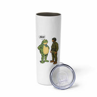 Funny Frog Bruh Resist Meme Skinny Tumbler Free Portland Oregon Political Satire - Wonder Print Shop