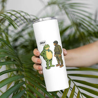 Funny Frog Bruh Resist Meme Skinny Tumbler Free Portland Oregon Political Satire - Wonder Print Shop