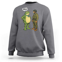 Funny Frog Bruh Resist Meme Sweatshirt Free Portland Oregon Political Satire - Wonder Print Shop