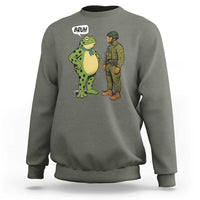 Funny Frog Bruh Resist Meme Sweatshirt Free Portland Oregon Political Satire - Wonder Print Shop