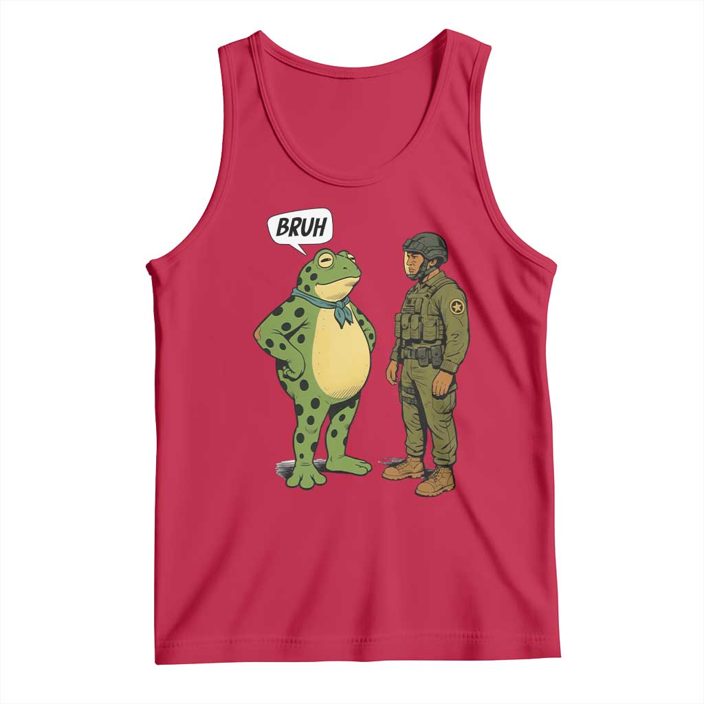 Funny Frog Bruh Resist Meme Tank Top Free Portland Oregon Political Satire - Wonder Print Shop