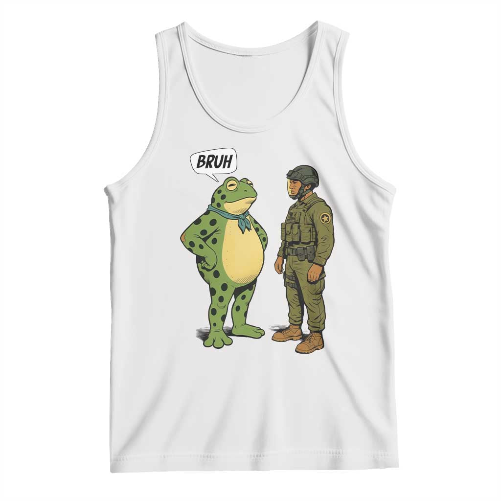 Funny Frog Bruh Resist Meme Tank Top Free Portland Oregon Political Satire - Wonder Print Shop