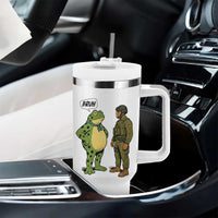 Funny Frog Bruh Resist Meme Tumbler With Handle Free Portland Oregon Political Satire - Wonder Print Shop