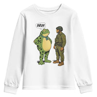 Funny Frog Bruh Resist Meme Youth Sweatshirt Free Portland Oregon Political Satire - Wonder Print Shop