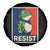 Portland 2025 Protest Spare Tire Cover Frog Resist Against Pepper Spray - Wonder Print Shop