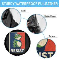 Portland 2025 Protest Spare Tire Cover Frog Resist Against Pepper Spray - Wonder Print Shop
