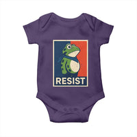 Portland 2025 Protest Baby Onesie Frog Resist Against Pepper Spray - Wonder Print Shop