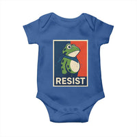 Portland 2025 Protest Baby Onesie Frog Resist Against Pepper Spray - Wonder Print Shop