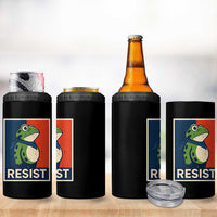 Portland 2025 Protest 4 in 1 Can Cooler Tumbler Frog Resist Against Pepper Spray - Wonder Print Shop