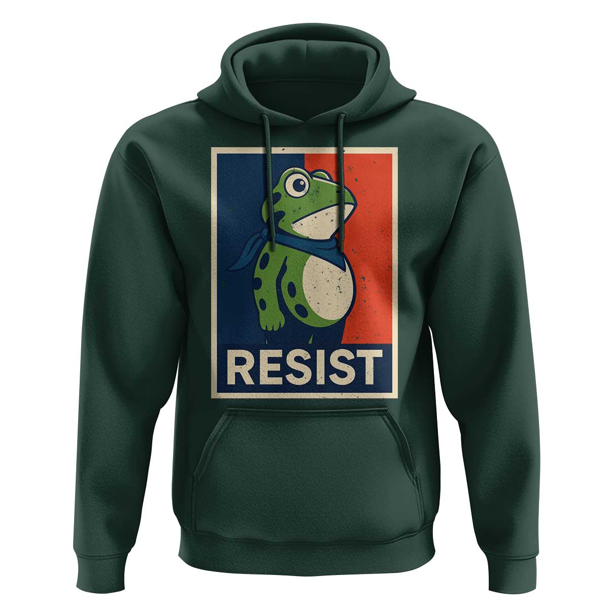 Portland 2025 Protest Hoodie Frog Resist Against Pepper Spray - Wonder Print Shop