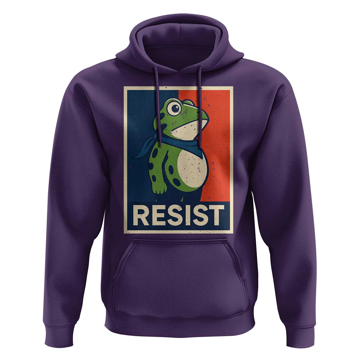 Portland 2025 Protest Hoodie Frog Resist Against Pepper Spray - Wonder Print Shop