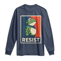 Portland 2025 Protest Long Sleeve Shirt Frog Resist Against Pepper Spray - Wonder Print Shop