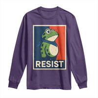Portland 2025 Protest Long Sleeve Shirt Frog Resist Against Pepper Spray - Wonder Print Shop