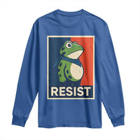 Portland 2025 Protest Long Sleeve Shirt Frog Resist Against Pepper Spray - Wonder Print Shop
