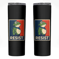 Portland 2025 Protest Skinny Tumbler Frog Resist Against Pepper Spray - Wonder Print Shop