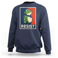 Portland 2025 Protest Sweatshirt Frog Resist Against Pepper Spray - Wonder Print Shop