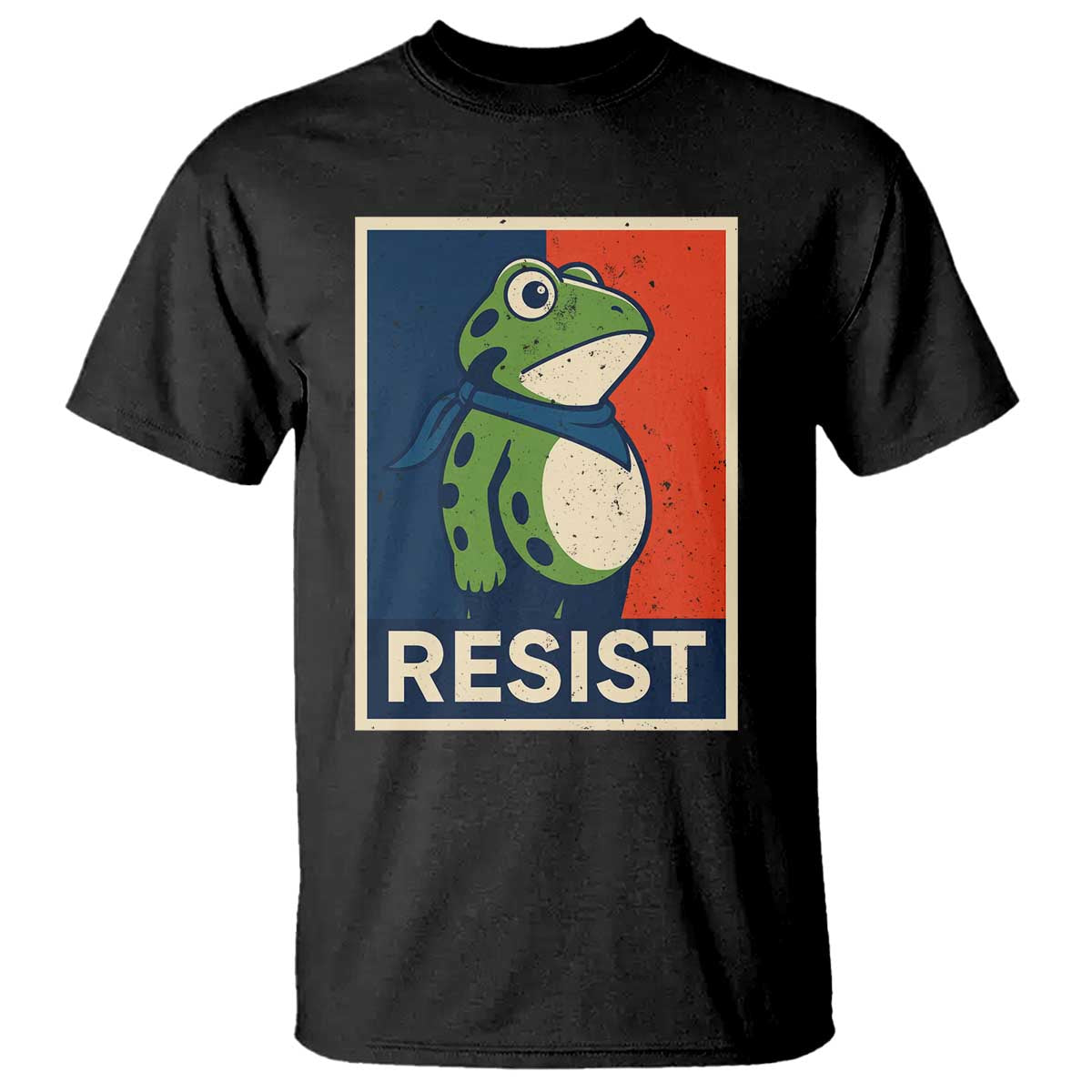 Portland 2025 Protest T Shirt Frog Resist Against Pepper Spray - Wonder Print Shop