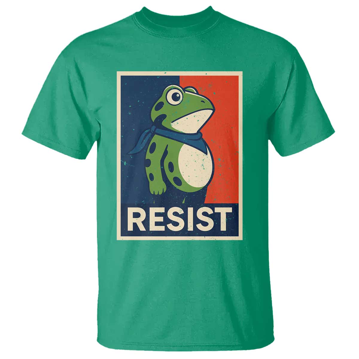 Portland 2025 Protest T Shirt Frog Resist Against Pepper Spray - Wonder Print Shop