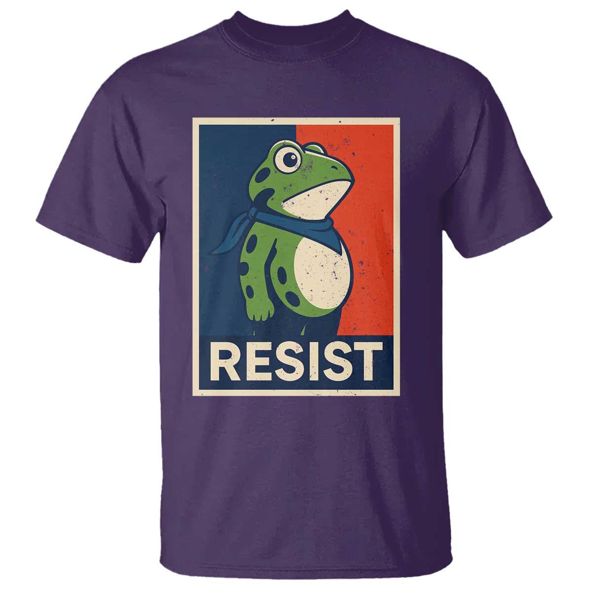 Portland 2025 Protest T Shirt Frog Resist Against Pepper Spray - Wonder Print Shop