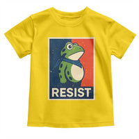 Portland 2025 Protest Toddler T Shirt Frog Resist Against Pepper Spray - Wonder Print Shop