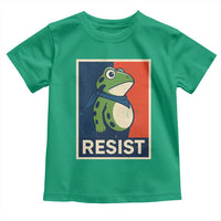 Portland 2025 Protest Toddler T Shirt Frog Resist Against Pepper Spray - Wonder Print Shop