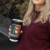 Portland 2025 Protest Tumbler Cup Frog Resist Against Pepper Spray - Wonder Print Shop