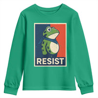 Portland 2025 Protest Youth Sweatshirt Frog Resist Against Pepper Spray - Wonder Print Shop
