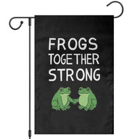 Frogs Together Strong Garden Flag Free Portland Oregon Unity Meme - Wonder Print Shop