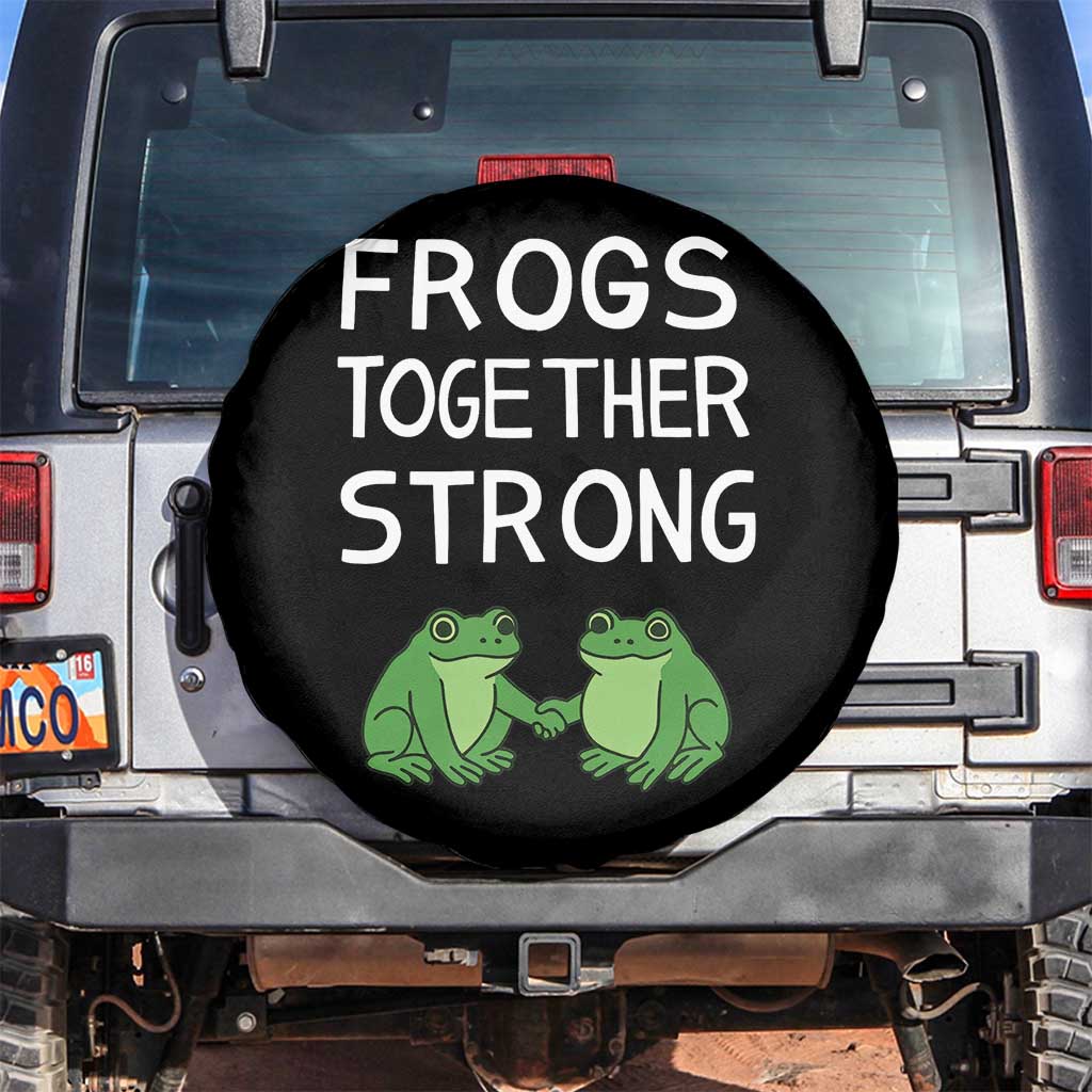 Frogs Together Strong Spare Tire Cover Free Portland Oregon Unity Meme - Wonder Print Shop