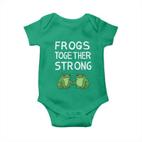 Frogs Together Strong Baby Onesie Free Portland Oregon Unity Meme - Wonder Print Shop