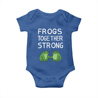 Frogs Together Strong Baby Onesie Free Portland Oregon Unity Meme - Wonder Print Shop