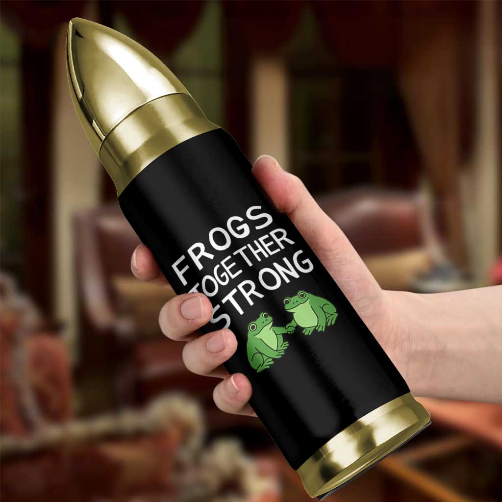 Frogs Together Strong Bullet Tumbler Free Portland Oregon Unity Meme - Wonder Print Shop