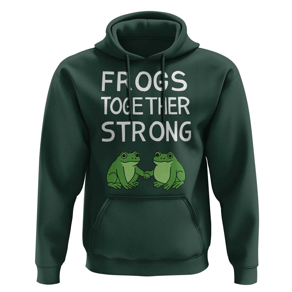 Frogs Together Strong Hoodie Free Portland Oregon Unity Meme - Wonder Print Shop