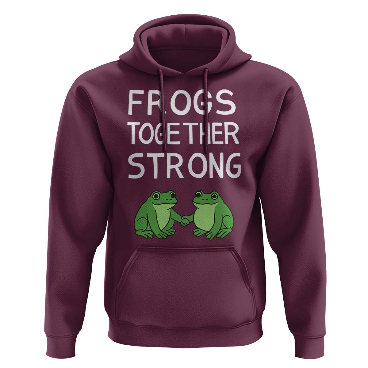 Frogs Together Strong Hoodie Free Portland Oregon Unity Meme - Wonder Print Shop
