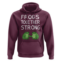 Frogs Together Strong Hoodie Free Portland Oregon Unity Meme - Wonder Print Shop