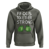 Frogs Together Strong Hoodie Free Portland Oregon Unity Meme - Wonder Print Shop