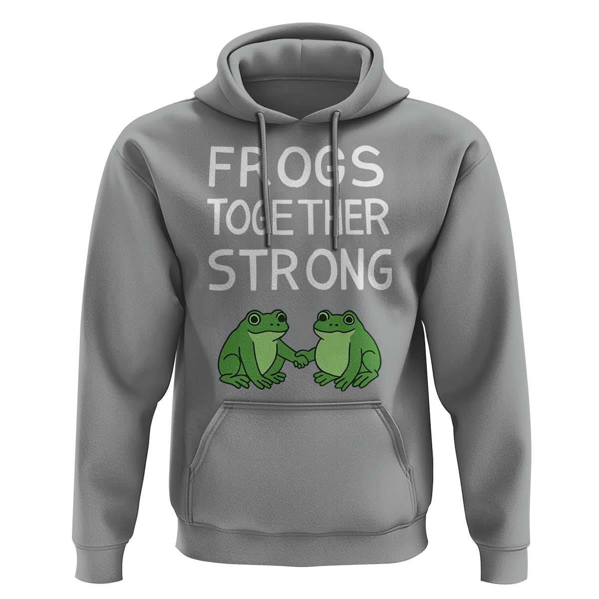 Frogs Together Strong Hoodie Free Portland Oregon Unity Meme - Wonder Print Shop