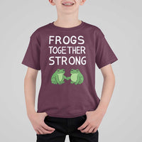 Frogs Together Strong T Shirt For Kid Free Portland Oregon Unity Meme - Wonder Print Shop