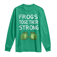 Frogs Together Strong Long Sleeve Shirt Free Portland Oregon Unity Meme - Wonder Print Shop