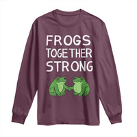 Frogs Together Strong Long Sleeve Shirt Free Portland Oregon Unity Meme - Wonder Print Shop