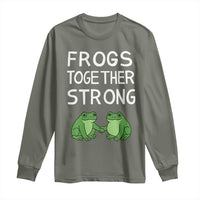 Frogs Together Strong Long Sleeve Shirt Free Portland Oregon Unity Meme - Wonder Print Shop