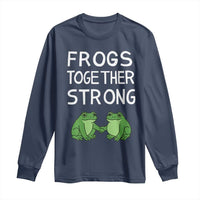 Frogs Together Strong Long Sleeve Shirt Free Portland Oregon Unity Meme - Wonder Print Shop