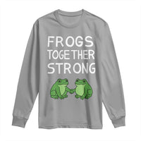 Frogs Together Strong Long Sleeve Shirt Free Portland Oregon Unity Meme - Wonder Print Shop