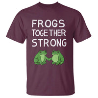 Frogs Together Strong T Shirt Free Portland Oregon Unity Meme - Wonder Print Shop