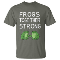 Frogs Together Strong T Shirt Free Portland Oregon Unity Meme - Wonder Print Shop