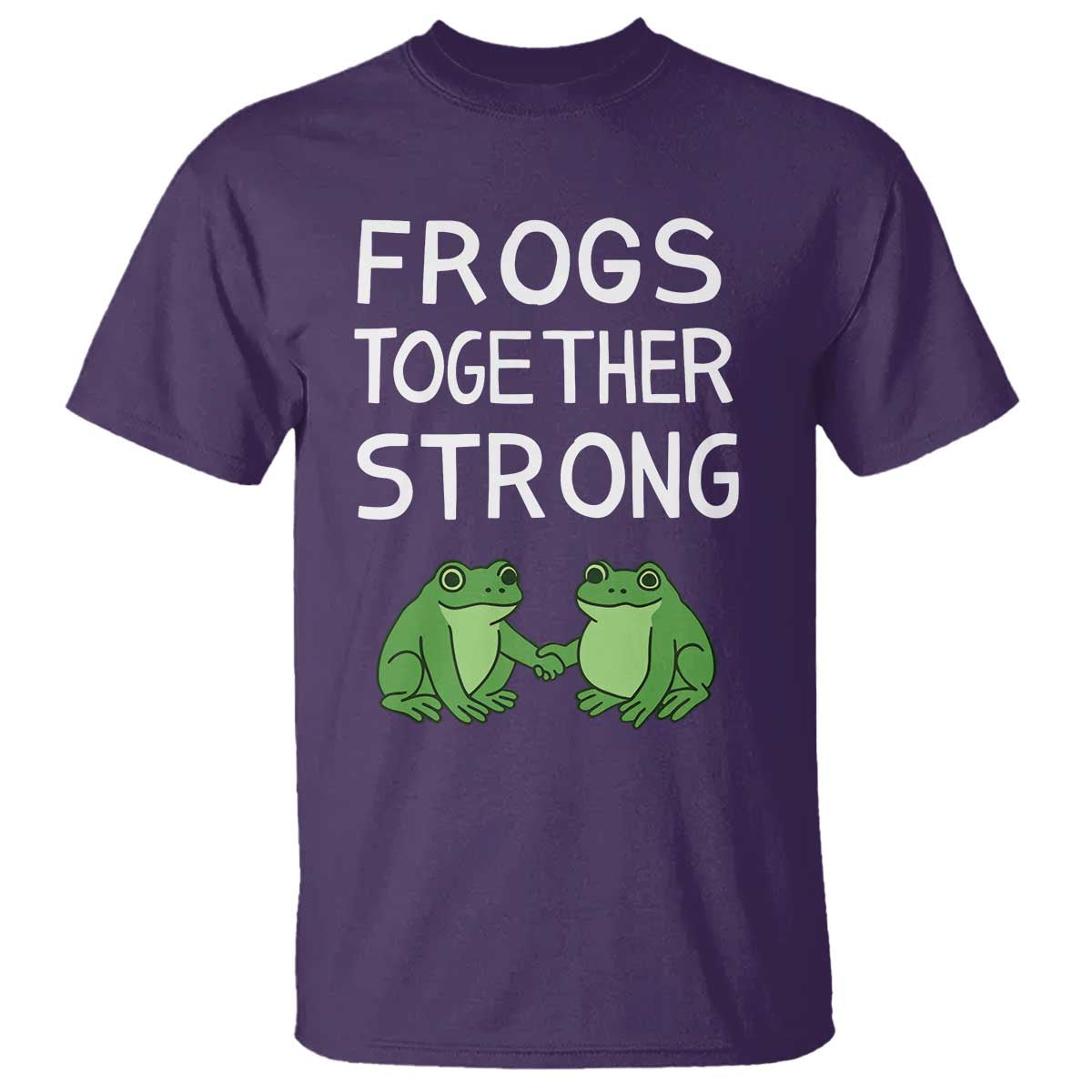 Frogs Together Strong T Shirt Free Portland Oregon Unity Meme - Wonder Print Shop
