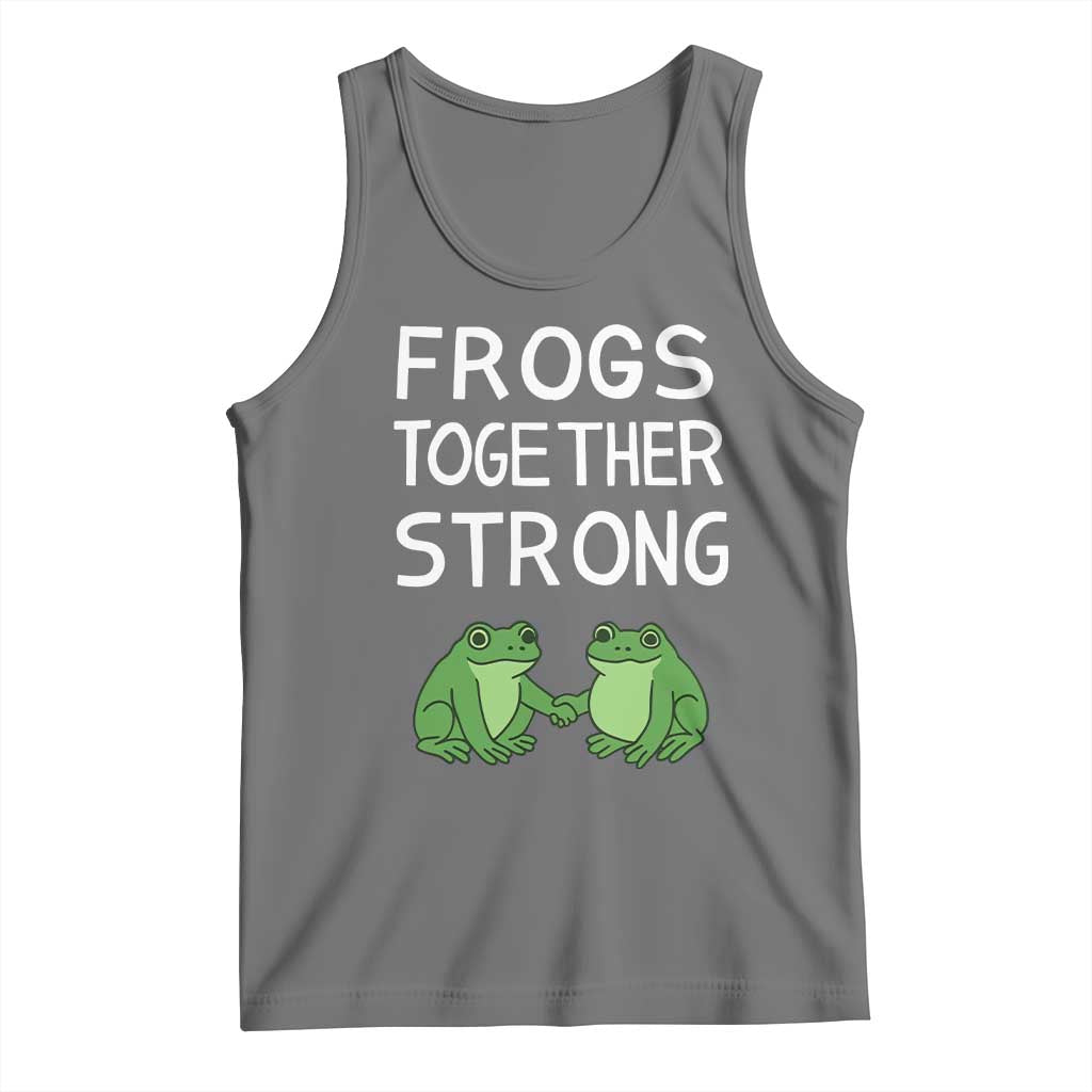Frogs Together Strong Tank Top Free Portland Oregon Unity Meme - Wonder Print Shop